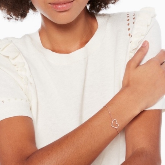 KATE SPADE • Scrunched Scallops Heart Bracelet - Picture 2 of 4